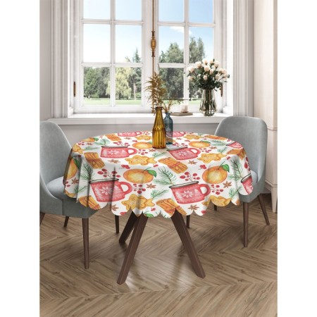Gingerbread bed, round, Saten, d = 150 cm on the table-1