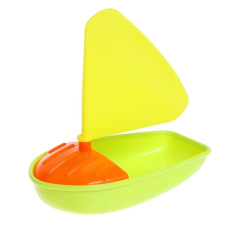 Sanding set in the grid: bucket, shovel, sieve, boat, 2 molds, mix-3