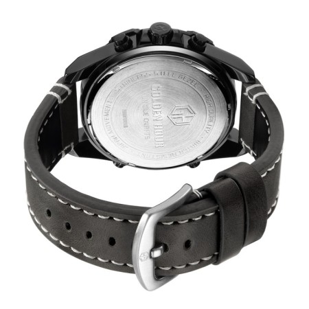 Electronic watch watches, D-5 cm, with an alarm clock, calendar, backlight, 1 atm, black-3
