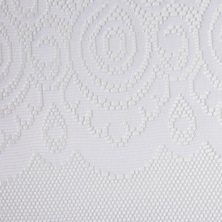 Curtains without curtain tape, size 165x170 cm, white color, 100% p/e-1