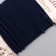 Braid decorative gum "black round" winding 4 m width 0.2 cm