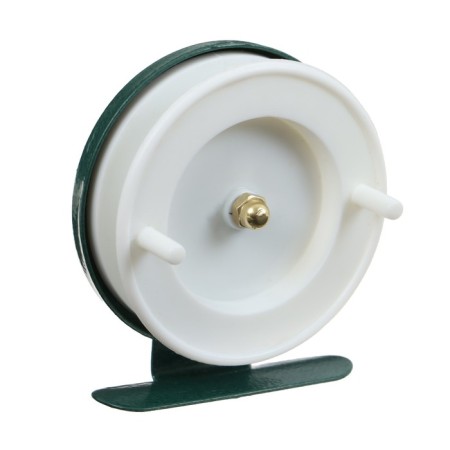 Inertial coil, metal plastic, diameter 6.5 cm, white-green color, 701-5