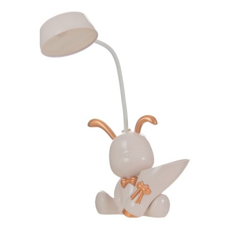 Table lamp with a "Bunny" Zaporik LED 2W 3000K USB AKB Pink 15x14x30 cm-10