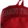 School textile backpack with print on the upper part of the sorry, 38x29x11 cm, burgundy color