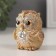 Souvenir Polystone "Owl, rhinestone" 5.5x5x6.5 cm