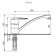 Kitchen mixer Ulgran U004-343, color Anthracite