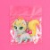 Key keychain children's acrylic "cat", 3.5 x 10 cm
