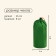 Tourist Maclay rug, inflatable, 190x58x5 cm, green color