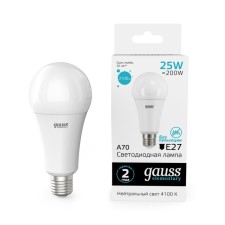 LED LED ELEMENTARY 25W A67 4100K neutr. Bel. E27 2100lm Gauss 73225