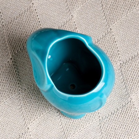 Pot "Elephant" Blue, 12x8.5x10cm-3