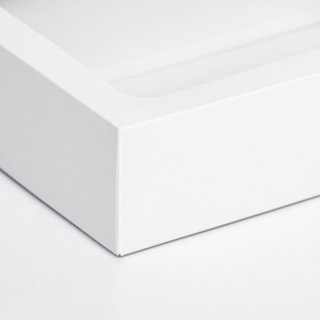 The box is folding, the lid is, with the window, white, 25 x 18 x 6.5 cm,-2