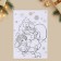 Paper stickers "New Year's joys", with coloring on the back, 11 x 15.5 cm, New Year
