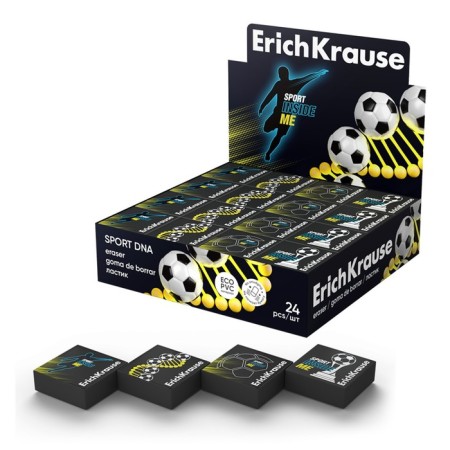 Erashkrause "Sport DNA", 32 x 32 x 11 mm, eco-pvx, black