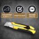 Knife universal tundra, 2K case, metal guide, screw lock, 25 mm