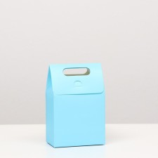 Box with a handle, blue, 15 x 10 x 6 cm