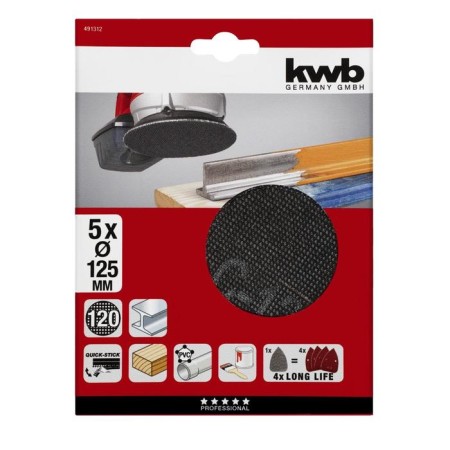 Grinding grille KWB, for eccentric grinder, d = 125 mm, K120, silicon carbide-1