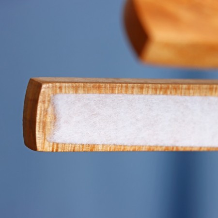 Shoulders - clamp for trousers and foam skirts, 25 × 16.5 cm, color light wood-8