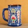 Mug Rishtan ceramics "Flowers", 500 ml, blue
