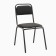 A chair for a visitor black fabric, black frame
