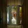 Wooden lampshade "deer" with glass inserts with UV seal, 33x29x16cm