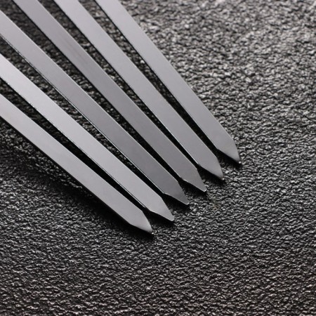 Set of skewers 6 pcs, the working part is 32 cm, width - 4 mm, thickness - 2 mm, from meters. pen-2