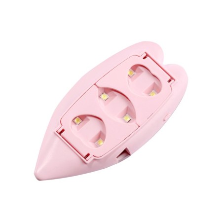 Luf-09, UV/LED gel polish lamp, 6 watts, 6 diodes, pink-2