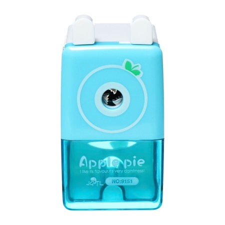 Mechanical sharpener with container classic blue-1