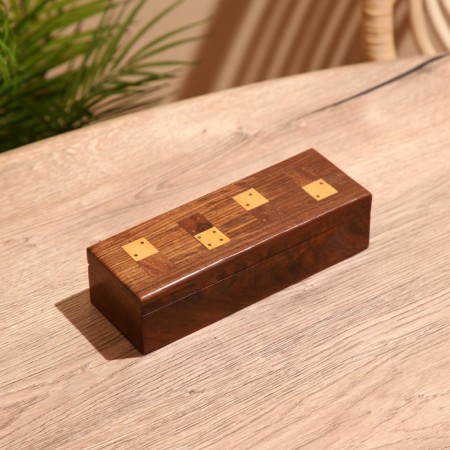 Game table "Domino" 20x7x5.5 cm, tree shisham-1
