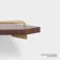 Shelf wall stalls Stölz Hölzern Premiere, walnut tree, aluminum