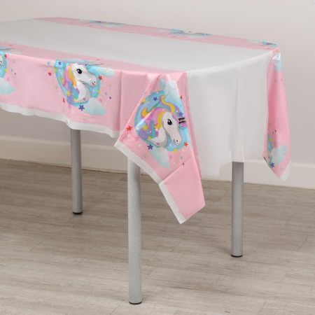The tablecloth "Unicorn", 108x180 cm, pink color-2