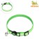 Fly collar "giraffe", 30 x 1 cm, green