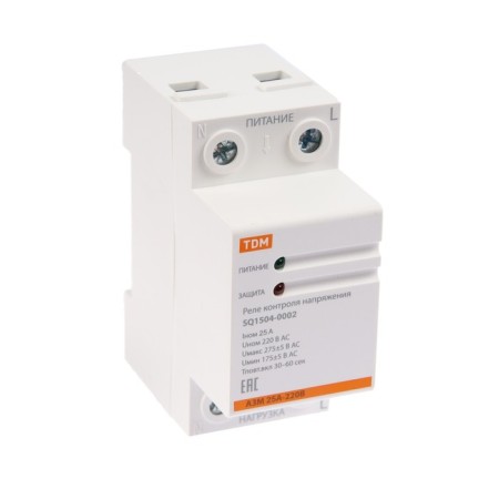 Voltage relay TDM, 1F, 25 A, SQ1504-0002