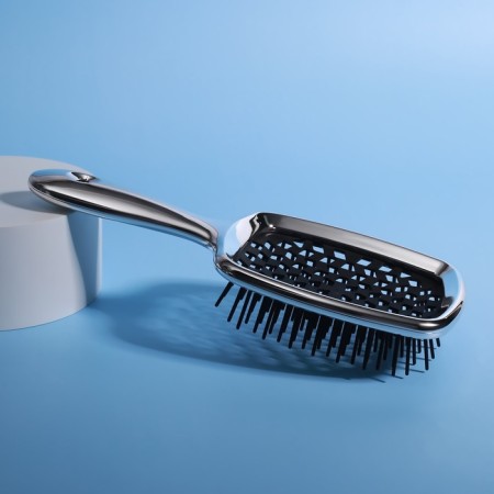 The comb massage, wide, ventilated, with galvanic coating, 8.5 × 20.5 cm, PVC box, color mix-7