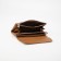 Women's wallet on the button, mustard color