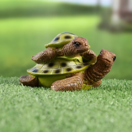 Garden figure "Turtles" 11x13x8cm
