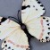 Set for decorating "Butterflies", 12 pcs, with black inserts, white color