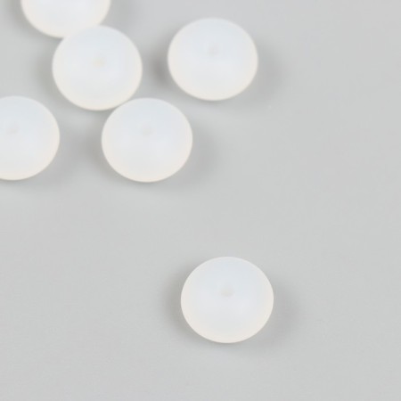 Busina silicone "flattened" white d = 1.2 cm