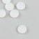 Busina silicone "flattened" white d = 1.2 cm