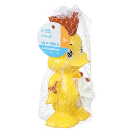 Bath toy "Mill. Chicken ", on a suction cup, color mix-17