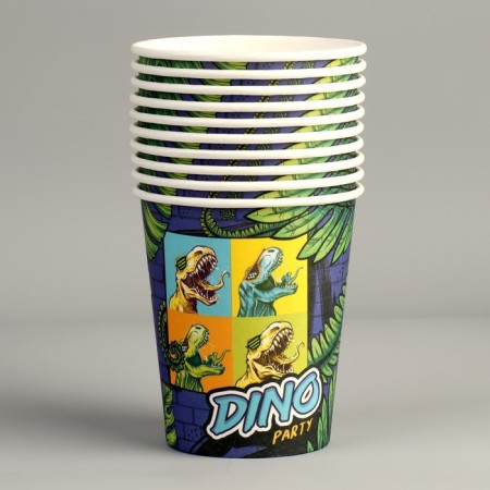 A single -single paper glass "Dino", 250 ml-2