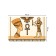A set of napkins for setting the "Ancient Egypt" table, rectangular, rounded edges, size 30x46 cm, 4 pcs