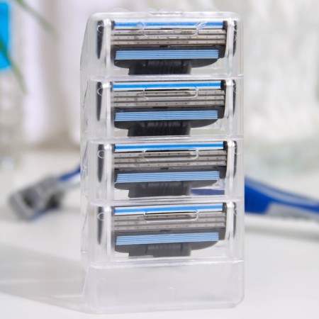 Replaceable shaving cassettes, 4 pcs, compatible with Gillette Mach3