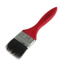 Brush flat scrap, mixed bristles, wooden handle, 2 