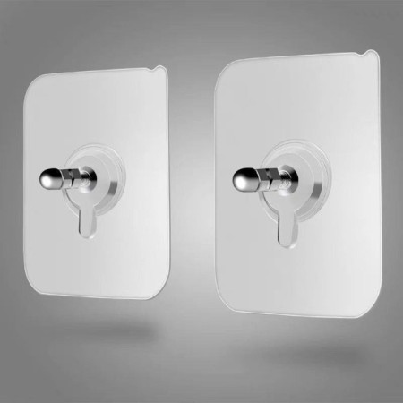A transparent -based holder, wall -mounted, 5.7 × 5.7 cm, 10 pcs-1