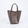 Bag Women's Tout with zipper, brown color