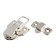 Castle Castle on a box ZM01, 5.5x4 cm, iron, Nickel color, 10 pcs