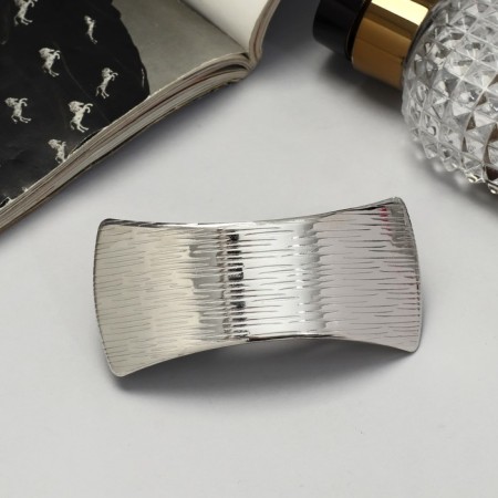 Liberty hair clip "Liberty" Geometry Strictness, 8 cm, silver