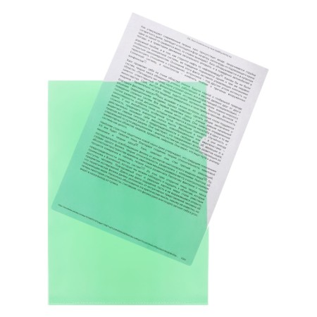 A4, 150 μm, calligrata, transparent, green folder-4