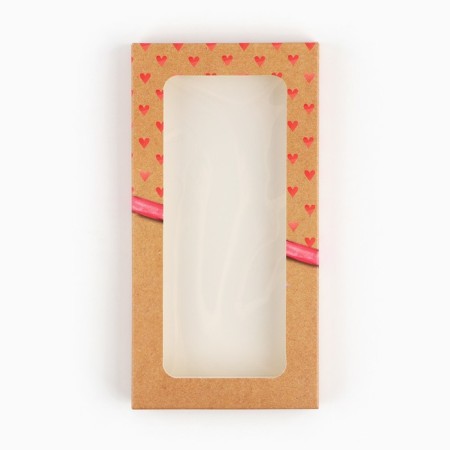 Box for chocolate "only for you", with a window, 17.3 × 8.8 × 1.5 cm-1