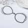 Bracelets "Demetrons" on the magnet, the color of silver l = 17